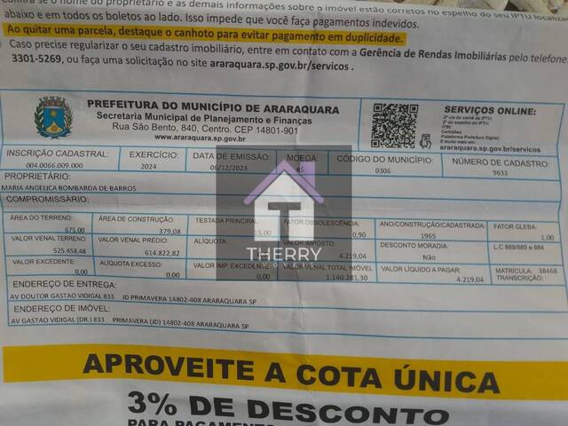 Casa para Venda em Araraquara - 2