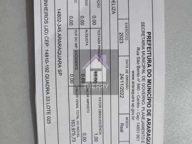 Terreno para Venda em Araraquara - 2