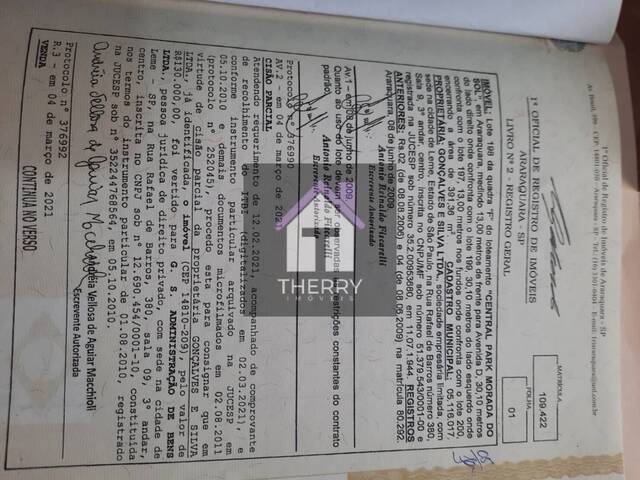 #TE0146 - Terreno em condomínio para Venda em Araraquara - SP